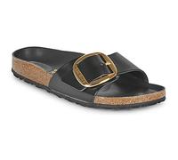 Birkenstock Madrid Big Buckle Natural Patent Leather Womens Sandals - High-Shine Black - High-Shine Black - UK7 EU40 Narrow