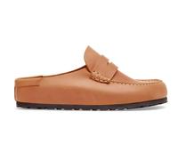 Birkenstock Naples Wrapped Natural Leather Oiled Clogs