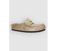 Birkenstock Naples Wrapped Suede Leather Clogs taupe 40