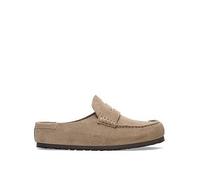 Birkenstock Naples Wrapped Suede Leather Slip On Loafer, Beige, Size 9.5, Men Beige