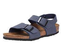Children's nubuck leather sandals Birkenstock New York Birko-Flor Bleu 32 Étroit