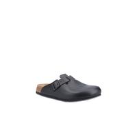 Birkenstock Occupational Men's 'Boston Super Grip' Leather Clogs in Black | Size: 8 Birkenstock Occupational Black 8