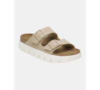 Birkenstock Papillio Arizona Chunky Womens Birko-Flor Sandals - Sandcastle/White - Sandcastle/White - UK7 EU40 Narrow