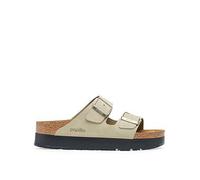 Birkenstock Papillio Arizona Flex Platform Nubuck Leather Sandals, Green, Size 8, Women Green