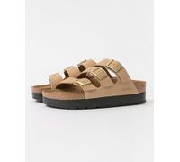 PAPILLIO Florida III Pap Flex Platform Sandcastle Nubuck Leather Mules