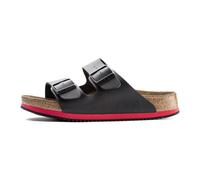 Birkenstock Professional Arizona, Unisex-Adult Mules, Black (black Ls Black/red), 5 UK