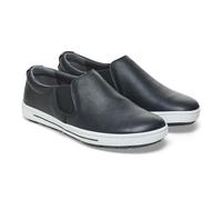 BIRKENSTOCK QO 400 BLACK LEATHER SAFETY SHOES WORK REGULAR/WIDE WIDTH WITHOUT TO