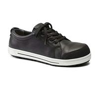 Birkenstock QO 500 O2 Natural Leather Safety Shoe with Interchangeable Footbed - Black - Size 43
