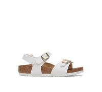 Birkenstock Rio Flower Sandal, White, Size 12 Younger White
