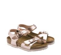 BIRKENSTOCK RIO KIDS ELECTRIC METALLIC COPPER MEDIUM/NARROW WIDTH SANDALS GIRLS