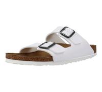 Birkenstock Rio Sandals Girls White/Patent Sandals Shoes | Walking Sandals