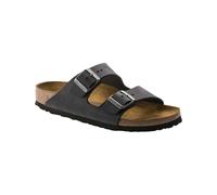 Birkenstock Men's Arizona Oiled Leather Double Strap Sandals - Black - EU 43/UK 9