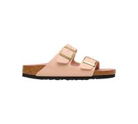 Birkenstock - Sandals with 2 adjustable belt loops - Arizona Birko-Flor Narrow Triples New Beige/Pink Clay for Women in Leather - Size 5,5 UK Beige 5.5 UK
