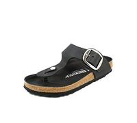 Birkenstock Sandals with big buckle oiled leather woman Gizeh