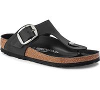 Birkenstock Sandals with big buckle oiled leather woman Gizeh