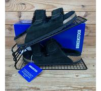 Birkenstock Sandals Womens Size UK 5 Arizona Shearling Black Fur Lined Narrow