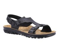 Birkenstock Saragossa women's black anti-slip heel-strap work sandal