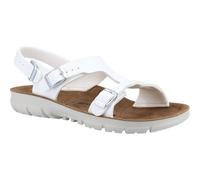 Birkenstock Saragossa women's white anti-slip heel-strap work sandal