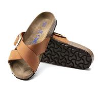 Birkenstock Siena Nubuck Sandals - Soft Footbed with Tasteful Urban Feel and Crossed Straps - Multiple Colors & Sizes, Pecan, 6-6.5 US Narrow