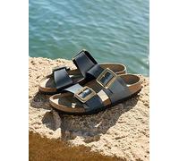 Birkenstock Sydney Birko-Flor Sandal, Black, Size 8, Women Black