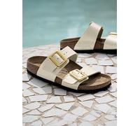 Birkenstock Sydney Birko-Flor Sandal, White, Size 3, Women White