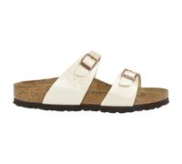 Birkenstock Sydney BS Birko-Flor Unisex Slides Sandals - Graceful Pearl White - Size:UK 5