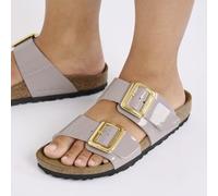 BIRKENSTOCK SYDNEY CUSHION BUCKLE PATENT FADED PURPLE MEDIUM/NARROW WIDTH WOMEN