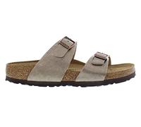 Birkenstock Sydney Narrow Unisex Shoes Size 7, Color: Taupe/Light Brown/Black