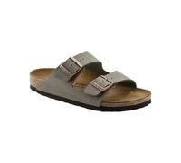 Birkenstock Arizona Birko Flor Nubuck Stone Sandals EU 41 Regular