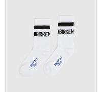 BIRKENSTOCK Tennis Socks 1 Pack in White & Black, Striped, Cotton, Size: 5.5-7.5 UK 5.5-7.5