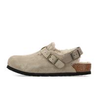 Birkenstock Tokio Shearling Suede 'Taupe' 1028327 5-5.5