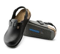 BIRKENSTOCK TOKIO SL BLACK REGULAR/WIDE WIDTH OCCUPATIONAL SUPER GRIP LEATHER CL