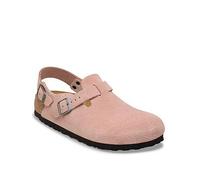 Birkenstock Tokio Suede Clog Shoe, Pink Clay, Size 6, Women Pink Clay