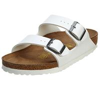 BIRKENSTOCK Unisex - Adult Arizona 51061, Birko-Flor Clogs & Mules (Regular), White Birko Pile, 39.5/41 EU