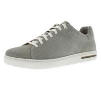 Birkenstock Unisex Adult Bend Low Dotted Suede Leather Sneakers, Stone Coin/Dirty Grey, 13-13.5 Women/11-11.5 Men