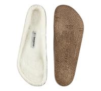 Birkenstock Unisex Adult Lambskin Replacement Footbed - 1 Pair (White, EU 46 Narrow/Men 13-13.5 / Women 15-15.5)