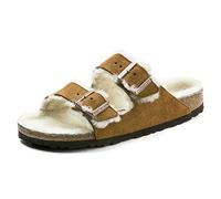 Birkenstock Unisex Adults’ Arizona Lammfell Mules, Braun (Mink), 7.5 UK