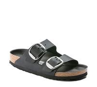 Birkenstock Unisex Arizona Big Buckle Oiled Leather Black Sandals 4.5 UK