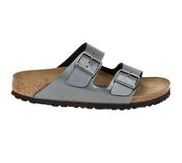 Birkenstock Arizona BS Birko-Flor Unisex Metallic Black Slides Sandals
