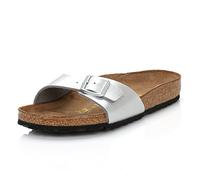 Birkenstock Unisex Arizona BS Birko-Flor Silver Sandals 7.5 UK