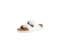 Birkenstock Unisex Arizona BS Soft Footbed Natural Leather White Sandals 9 UK