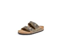 Birkenstock Unisex Arizona Soft Footbed Khaki Oiled Leather 37 R EU Women's 6-6.5 US/Men's 4-4.5 US