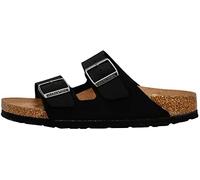 Birkenstock Unisex Arizona Vegan Sandal Black Birkibuc 43 R EU Women's 12-12.5 US/Men's 10-10.5 US