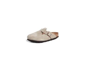 Birkenstock Unisex Boston Soft Footbed, Taupe Suede 39 Narrow