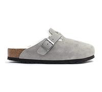 Birkenstock Unisex Boston VL Shearling Suede Stone Coin Sandals 5.5 UK