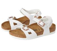 Birkenstock unisex-child Rio Hook-and-loop (Toddler/Little Kid/Big Kid), White, 10-10.5 Narrow Toddler