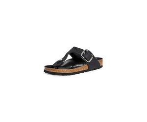 Birkenstock Unisex Gizeh Big Buckle Oiled Leather Black Sandals 7.5 UK