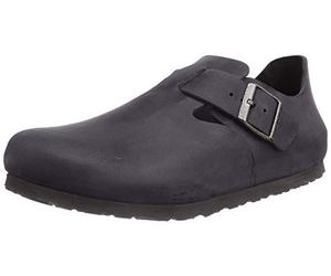 Birkenstock Unisex London Black Oiled Leather 38 (US Men's 5-5.5 / US Women's 7-7.5)