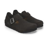 Birkenstock Unisex London BS Suede Leather Black Shoes 7.5 UK