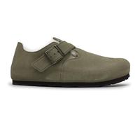 Birkenstock Unisex London Shearling Suede Leather Taupe Shoes 7.5 UK